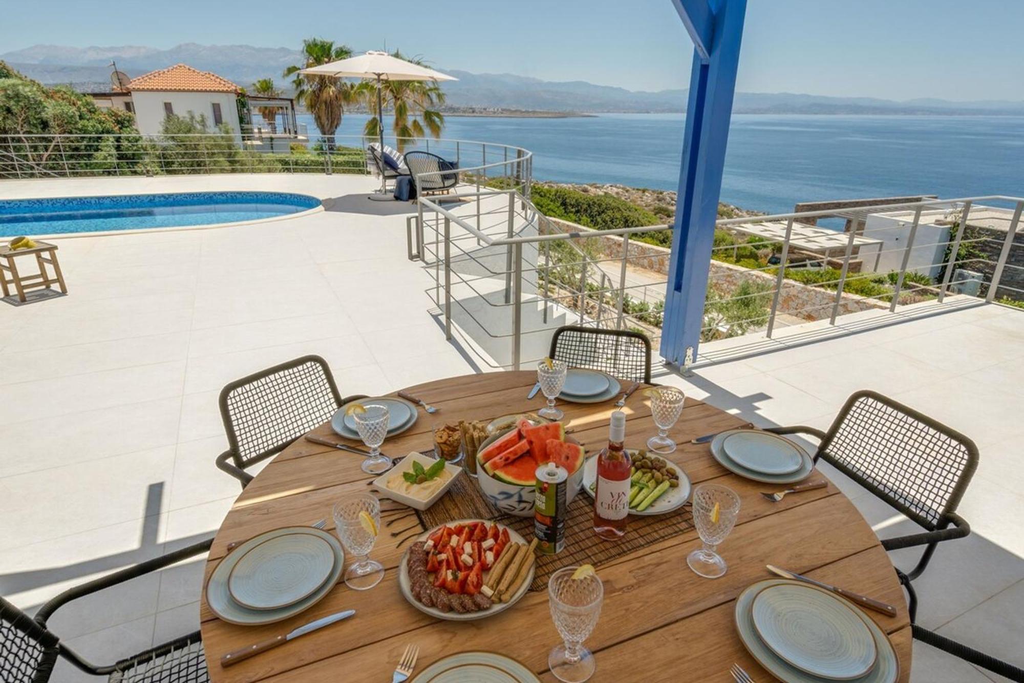 Villa Hemera Ocean View Private Heated Pool Χωραφάκια Εξωτερικό φωτογραφία