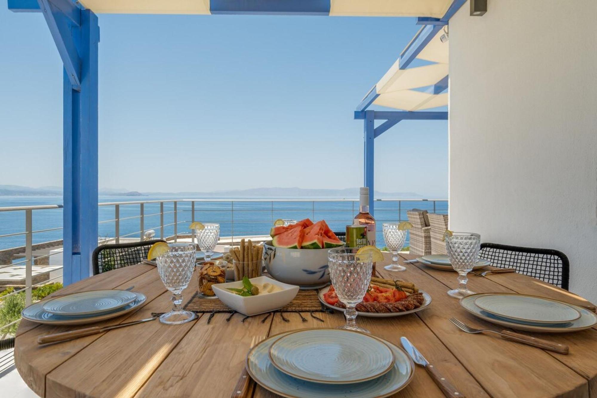 Villa Hemera Ocean View Private Heated Pool Χωραφάκια Εξωτερικό φωτογραφία