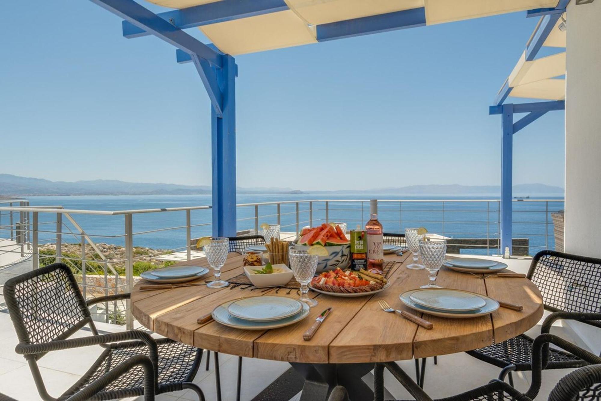 Villa Hemera Ocean View Private Heated Pool Χωραφάκια Εξωτερικό φωτογραφία