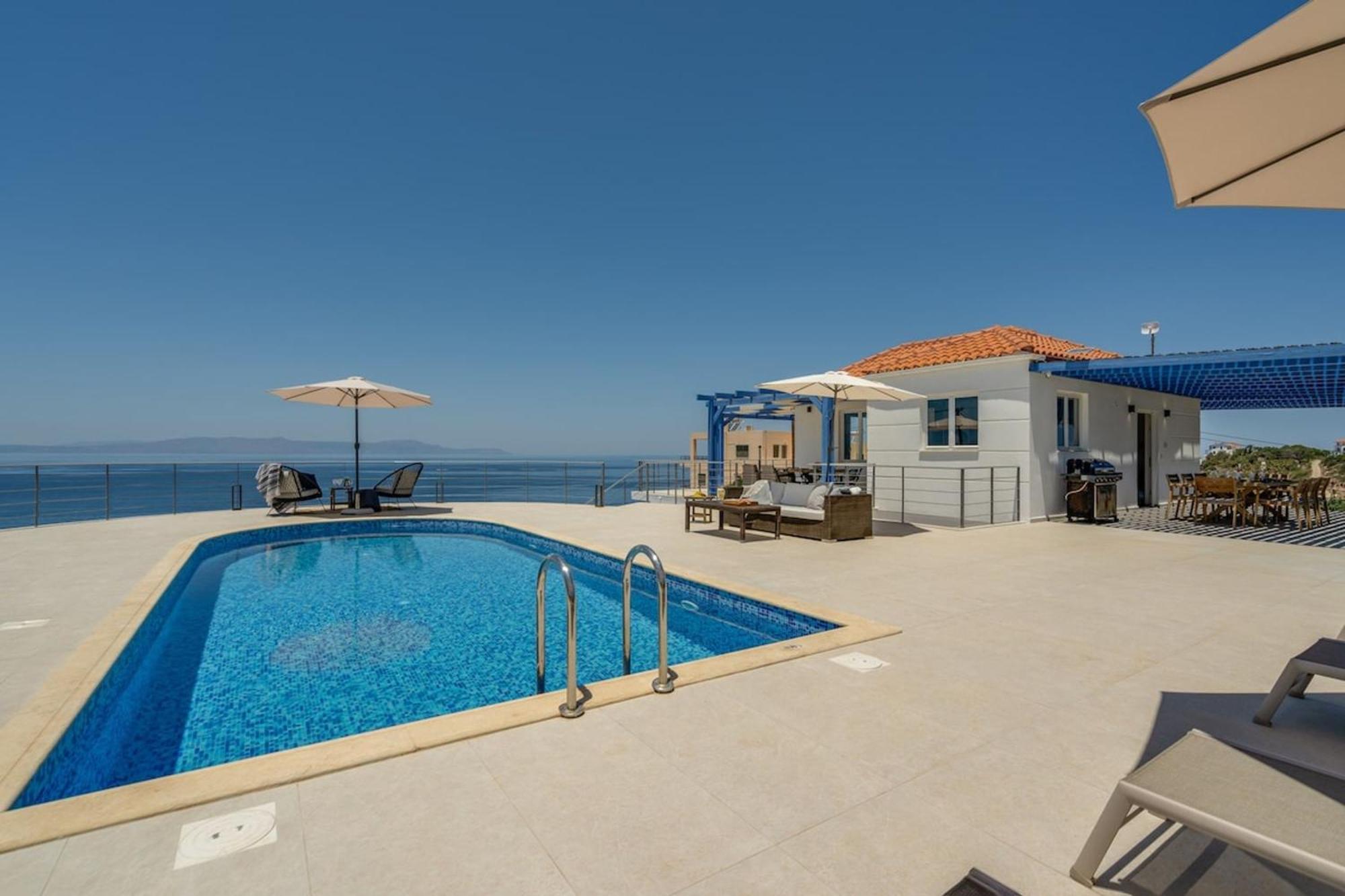 Villa Hemera Ocean View Private Heated Pool Χωραφάκια Εξωτερικό φωτογραφία