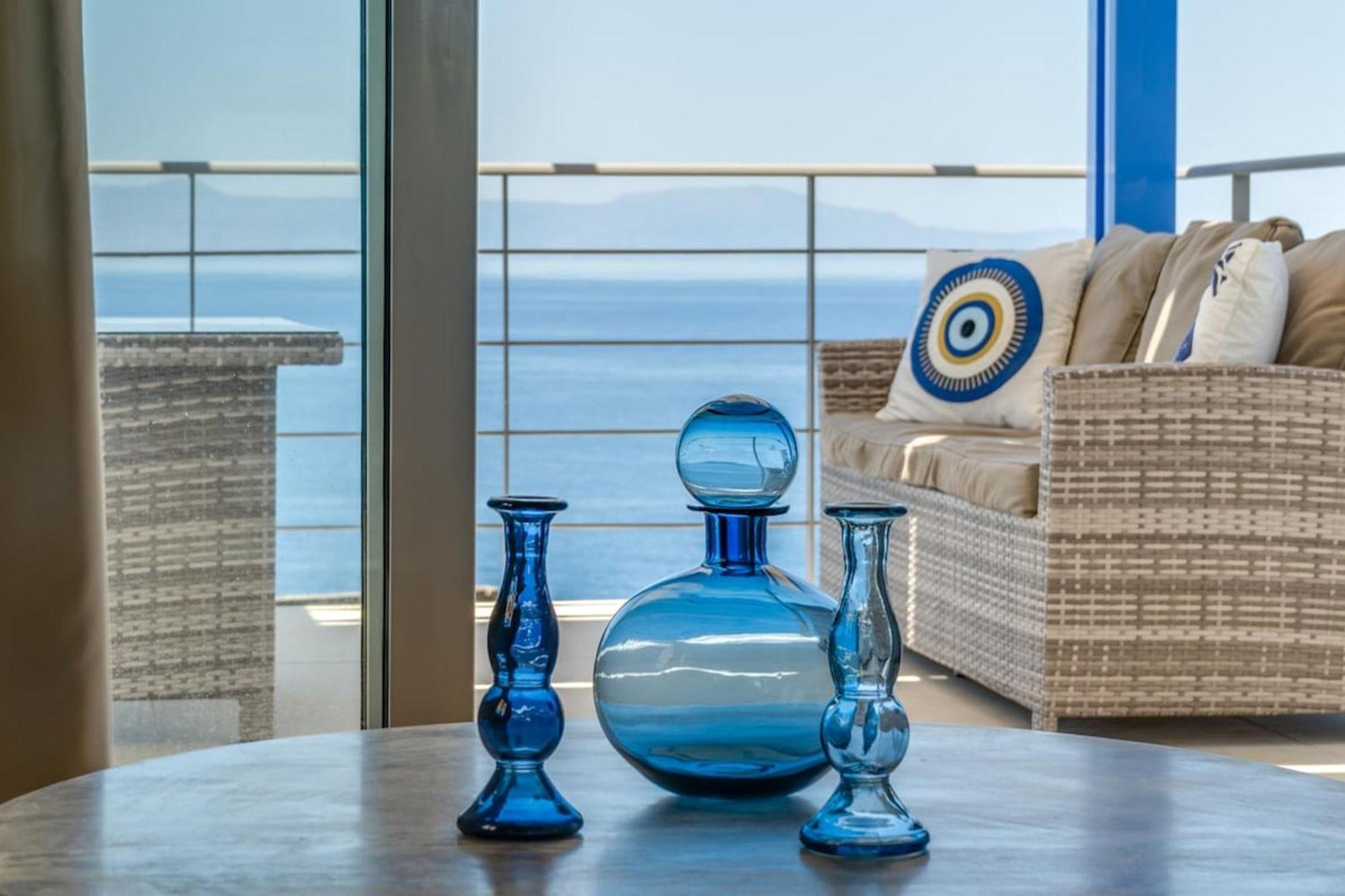 Villa Hemera Ocean View Private Heated Pool Χωραφάκια Εξωτερικό φωτογραφία