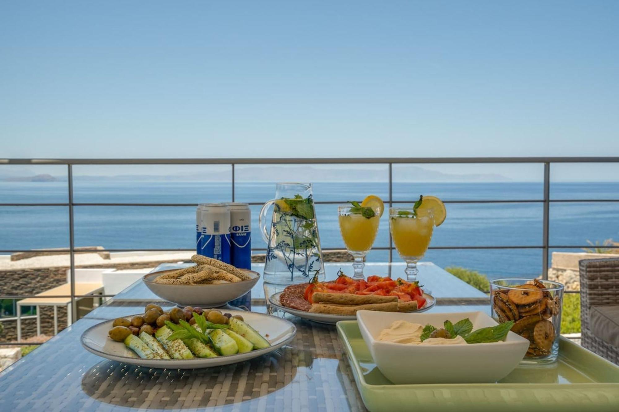 Villa Hemera Ocean View Private Heated Pool Χωραφάκια Εξωτερικό φωτογραφία