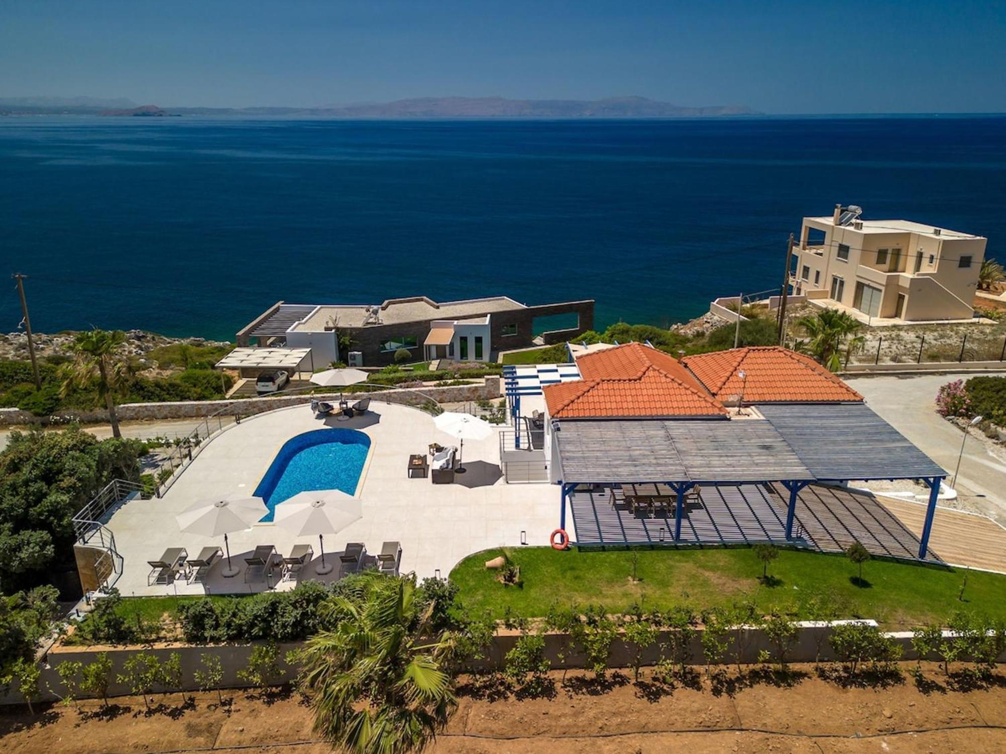 Villa Hemera Ocean View Private Heated Pool Χωραφάκια Εξωτερικό φωτογραφία