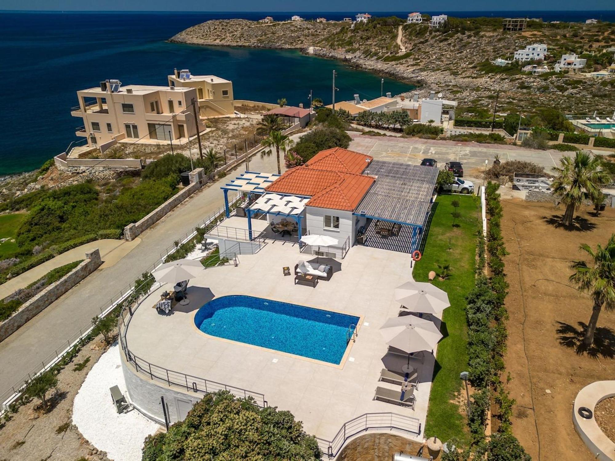 Villa Hemera Ocean View Private Heated Pool Χωραφάκια Εξωτερικό φωτογραφία