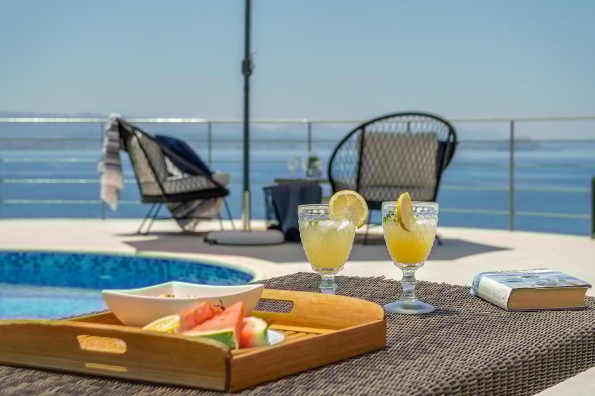 Villa Hemera Ocean View Private Heated Pool Χωραφάκια Εξωτερικό φωτογραφία