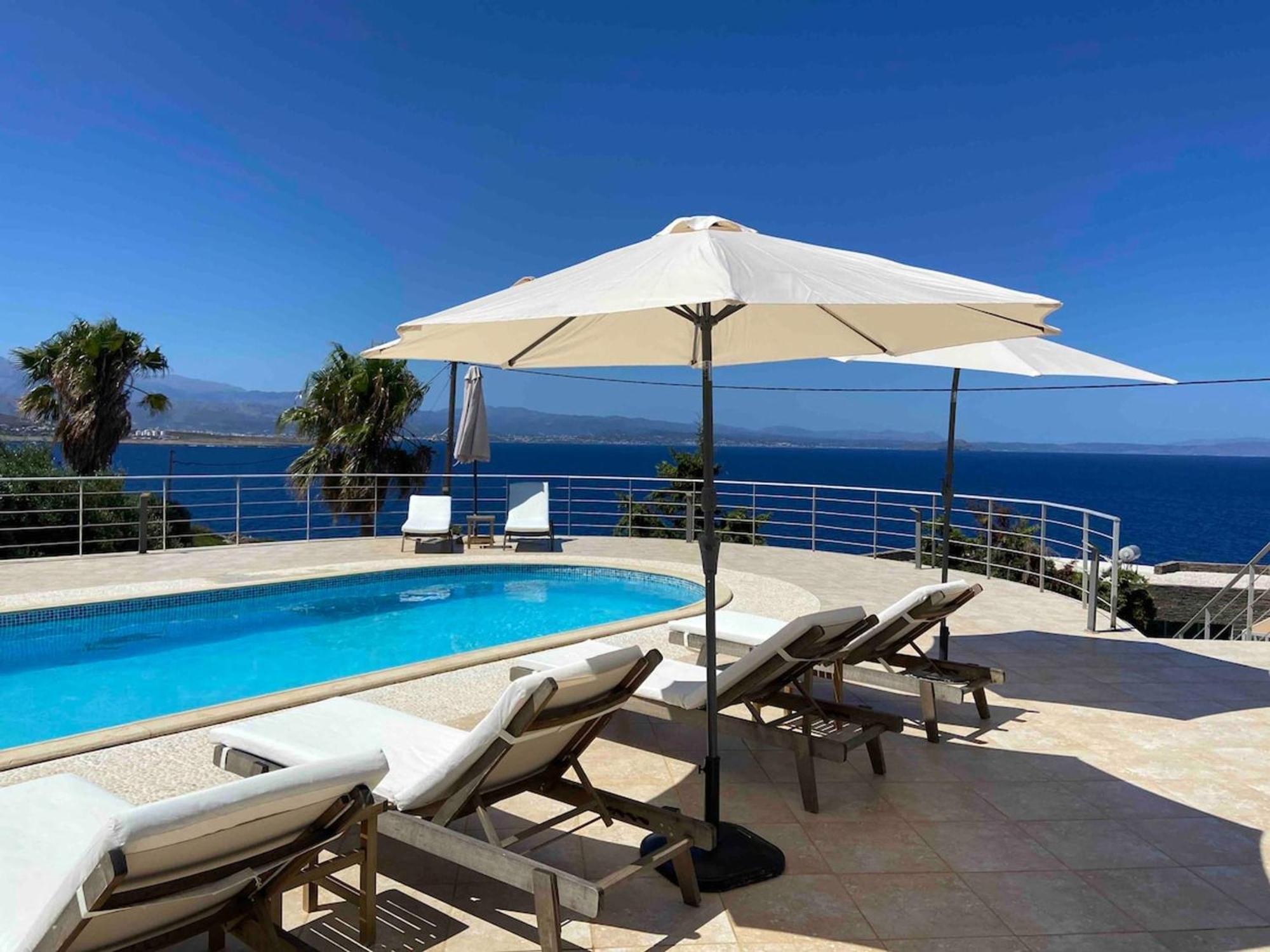 Villa Hemera Ocean View Private Heated Pool Χωραφάκια Εξωτερικό φωτογραφία