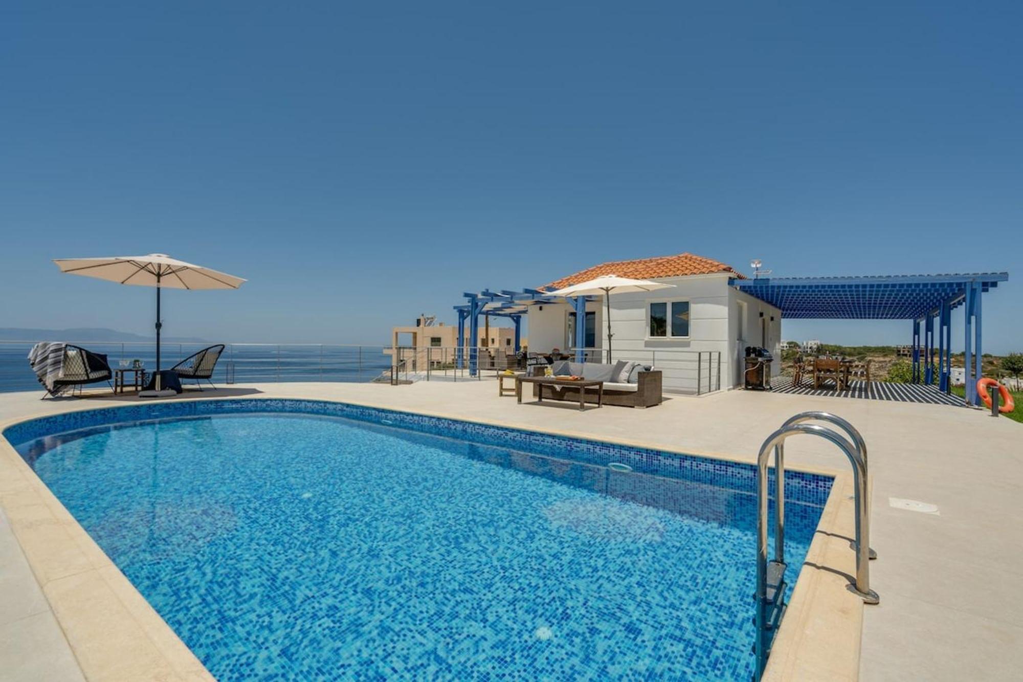 Villa Hemera Ocean View Private Heated Pool Χωραφάκια Εξωτερικό φωτογραφία